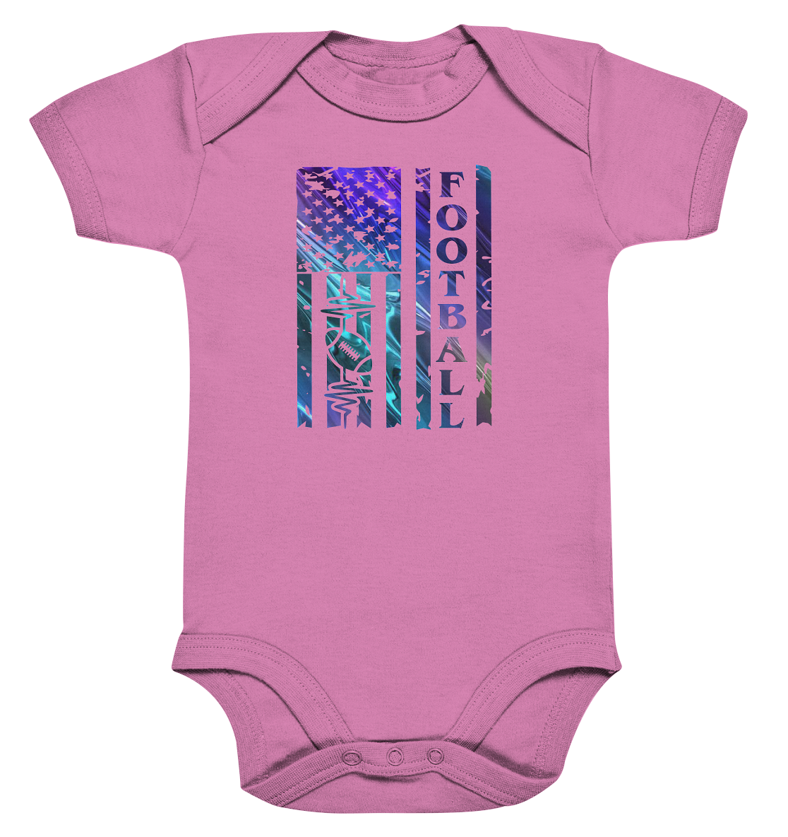 USA Football Flag  - Organic Baby Bodysuite