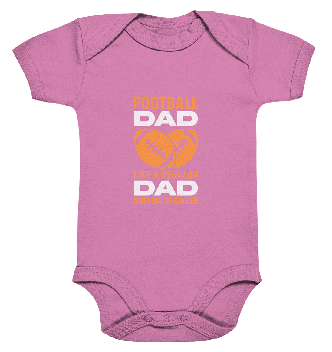 Football Dad Much Cooler - Organic Baby Bodysuite