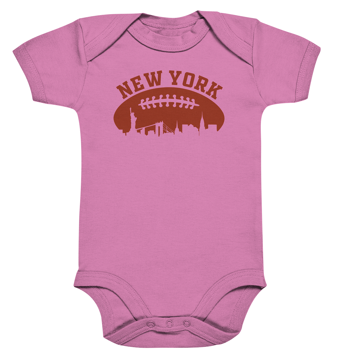 New York Football Silhoutte  - Organic Baby Bodysuite