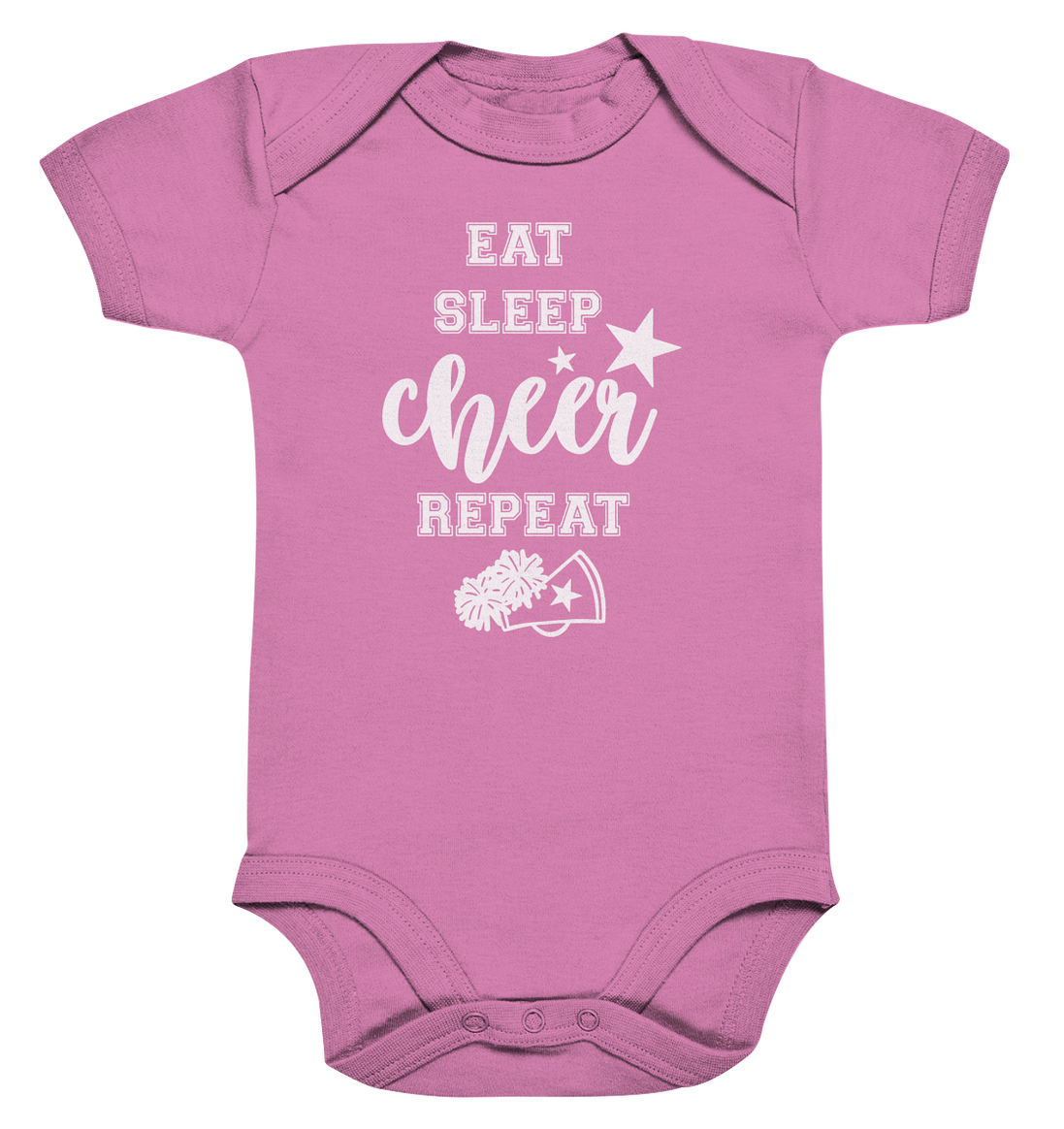 Eat Sleep Cheer - Organic Baby Bodysuit