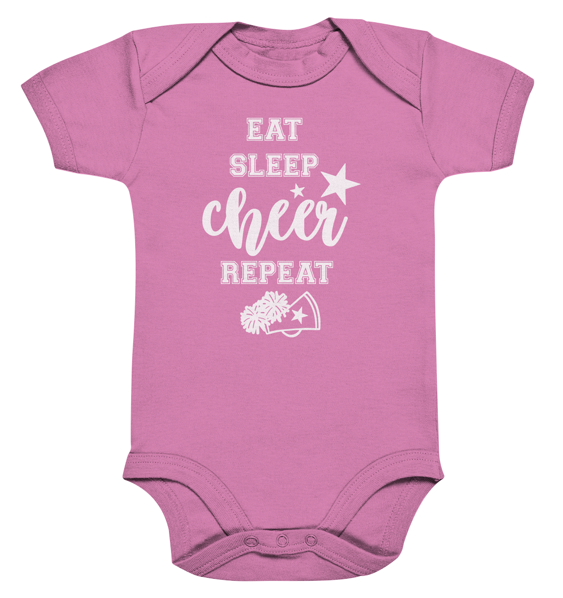 Eat Sleep Cheer - Organic Baby Bodysuit