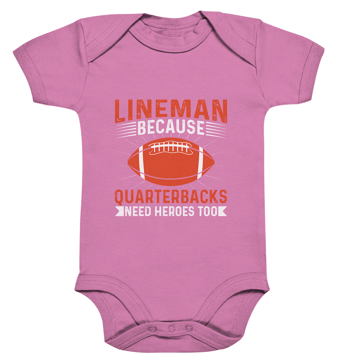 Lineman Quarterback Heroes - Organic Baby Bodysuite