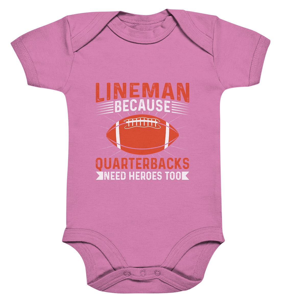 Lineman Quarterback Heroes - Organic Baby Bodysuite