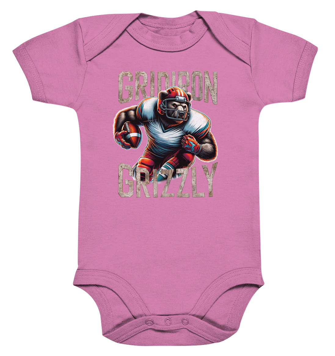 Gridiron Grizzly - Organic Baby Bodysuite