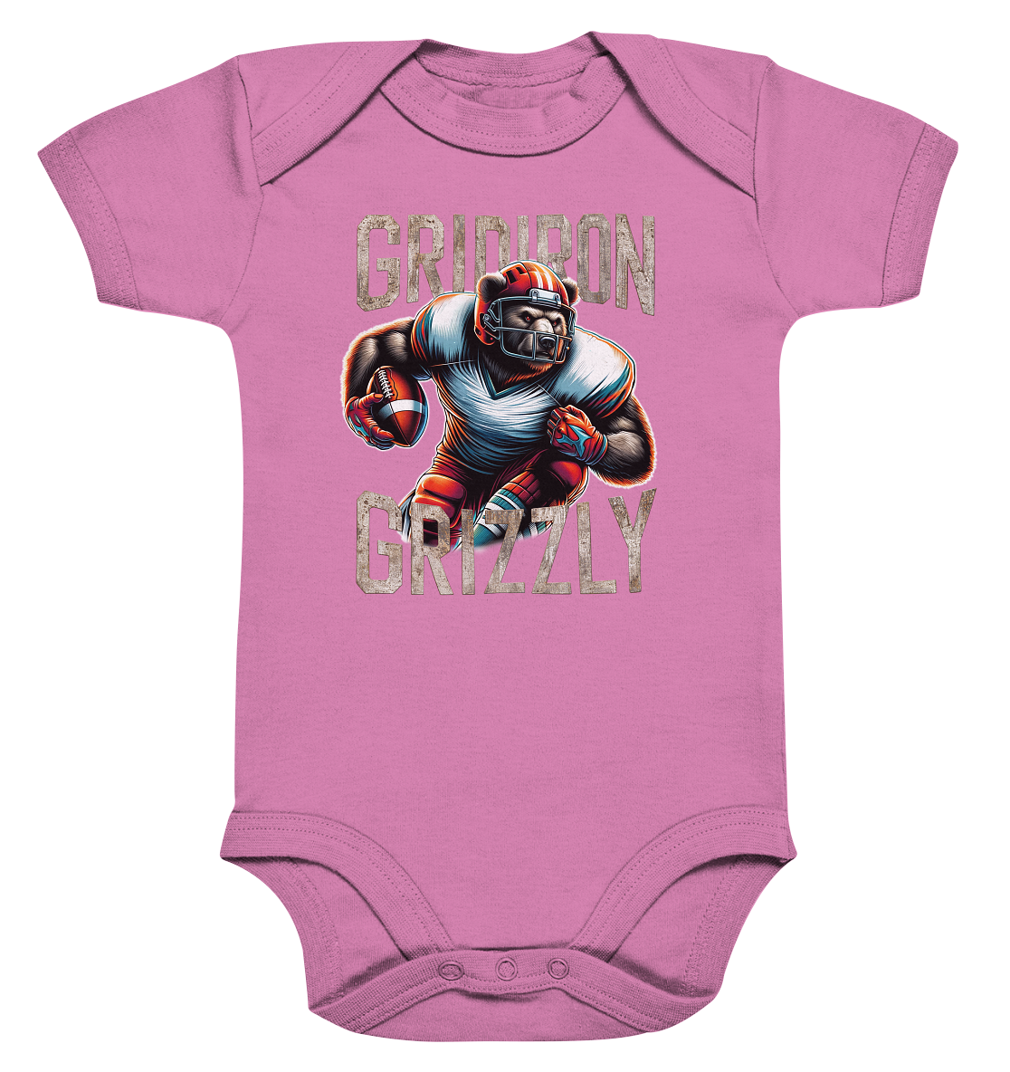 Gridiron Grizzly - Organic Baby Bodysuite