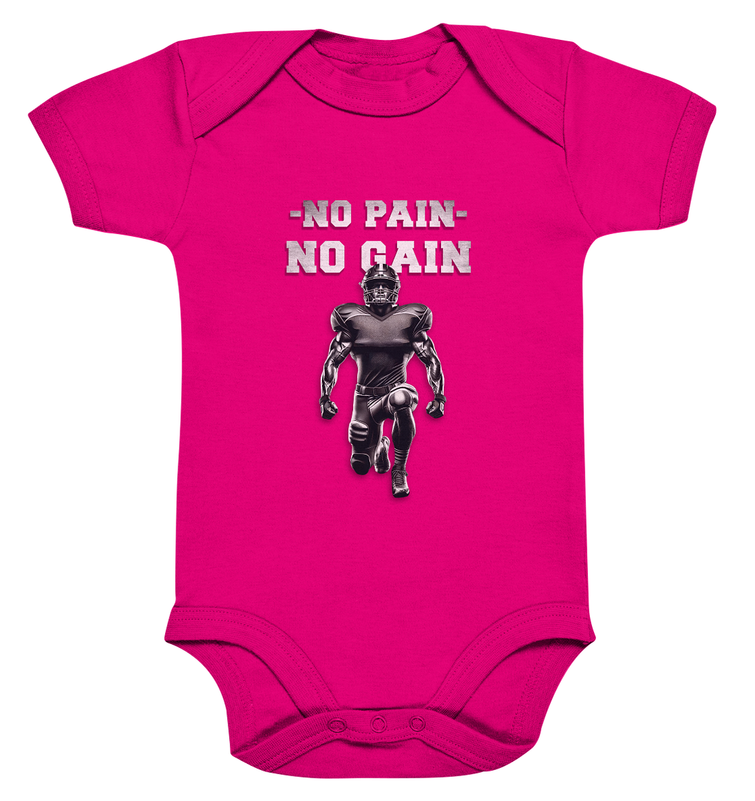 No Pain No Gain Metal  - Organic Baby Bodysuite