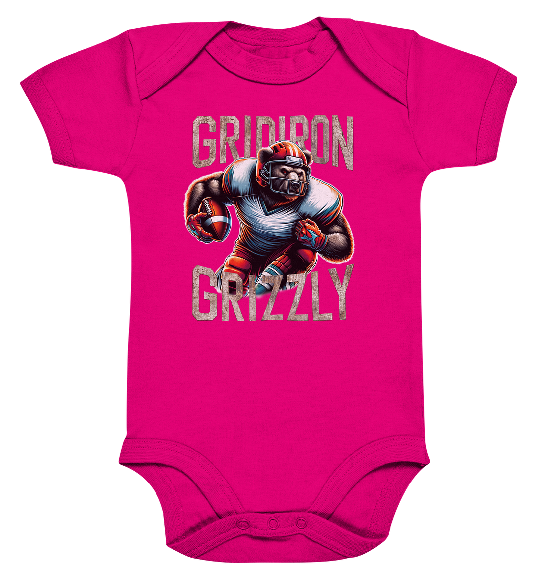 Gridiron Grizzly - Organic Baby Bodysuite