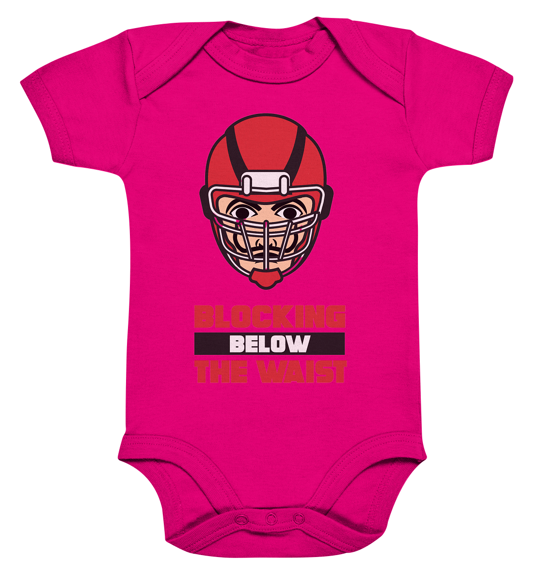 Blocking Below The Waist  - Organic Baby Bodysuite