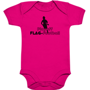 Playoff Flag Football  Women black  - Organic Baby Bodysuite