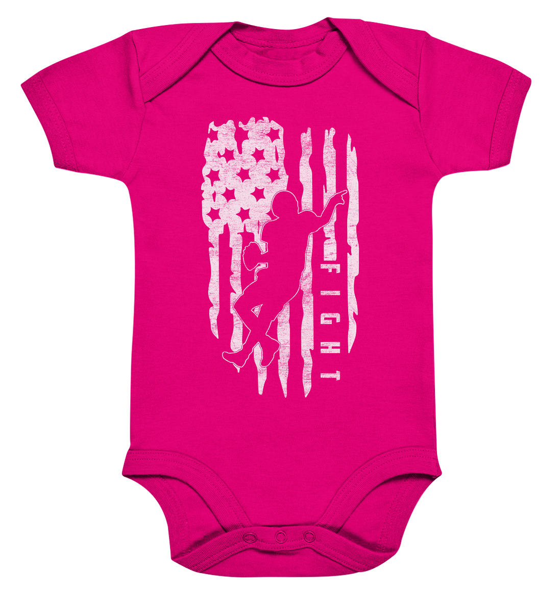USA Flag Fight - Organic Baby Bodysuite
