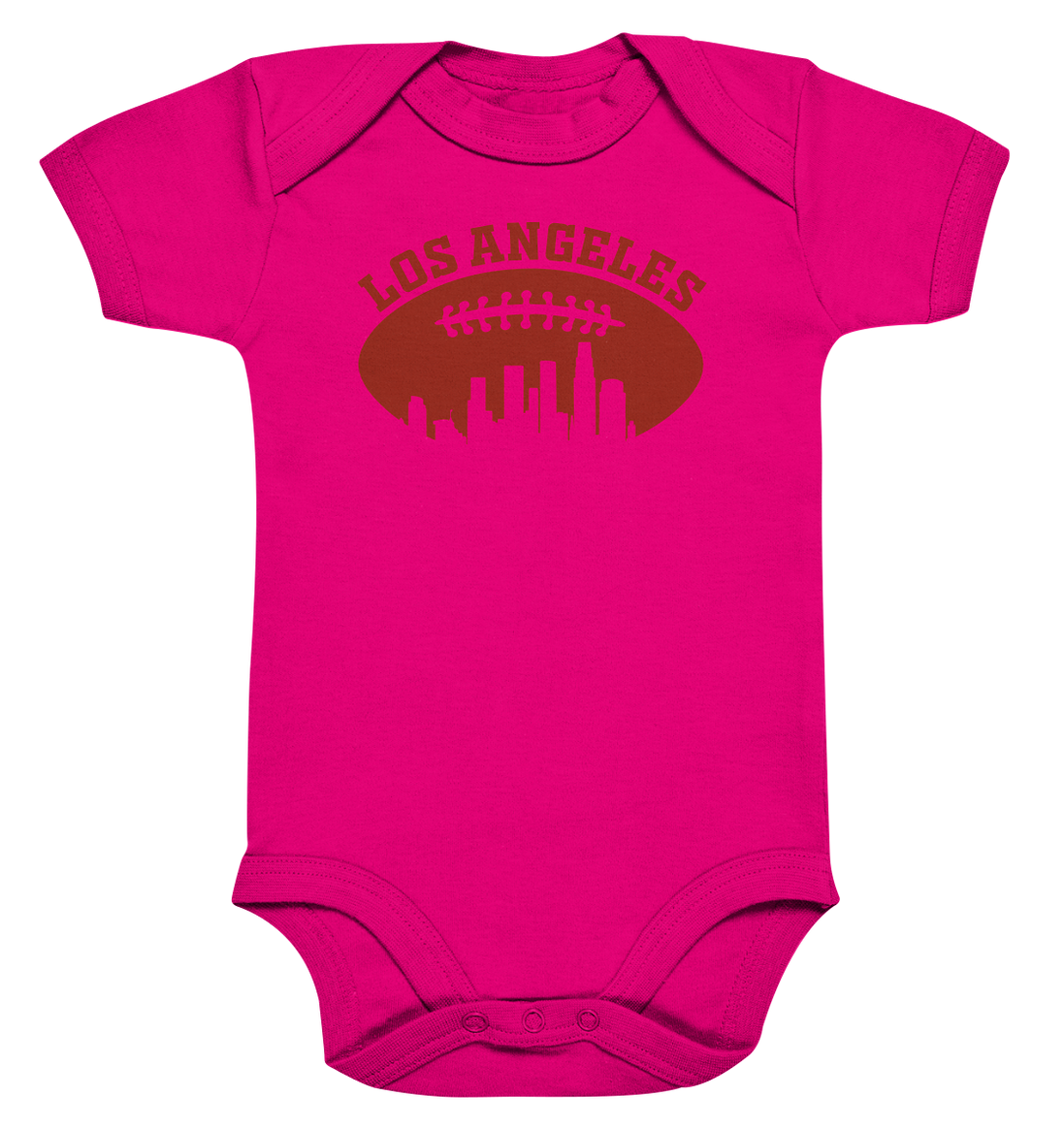 Los Angeles Football Silhouette - Organic Baby Bodysuite
