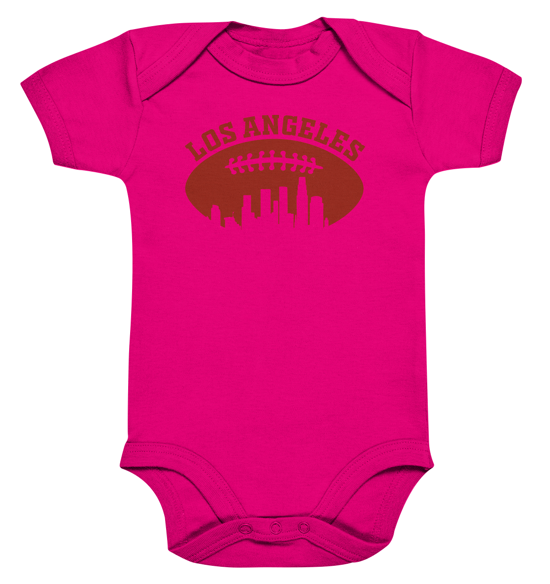 Los Angeles Football Silhouette - Organic Baby Bodysuite