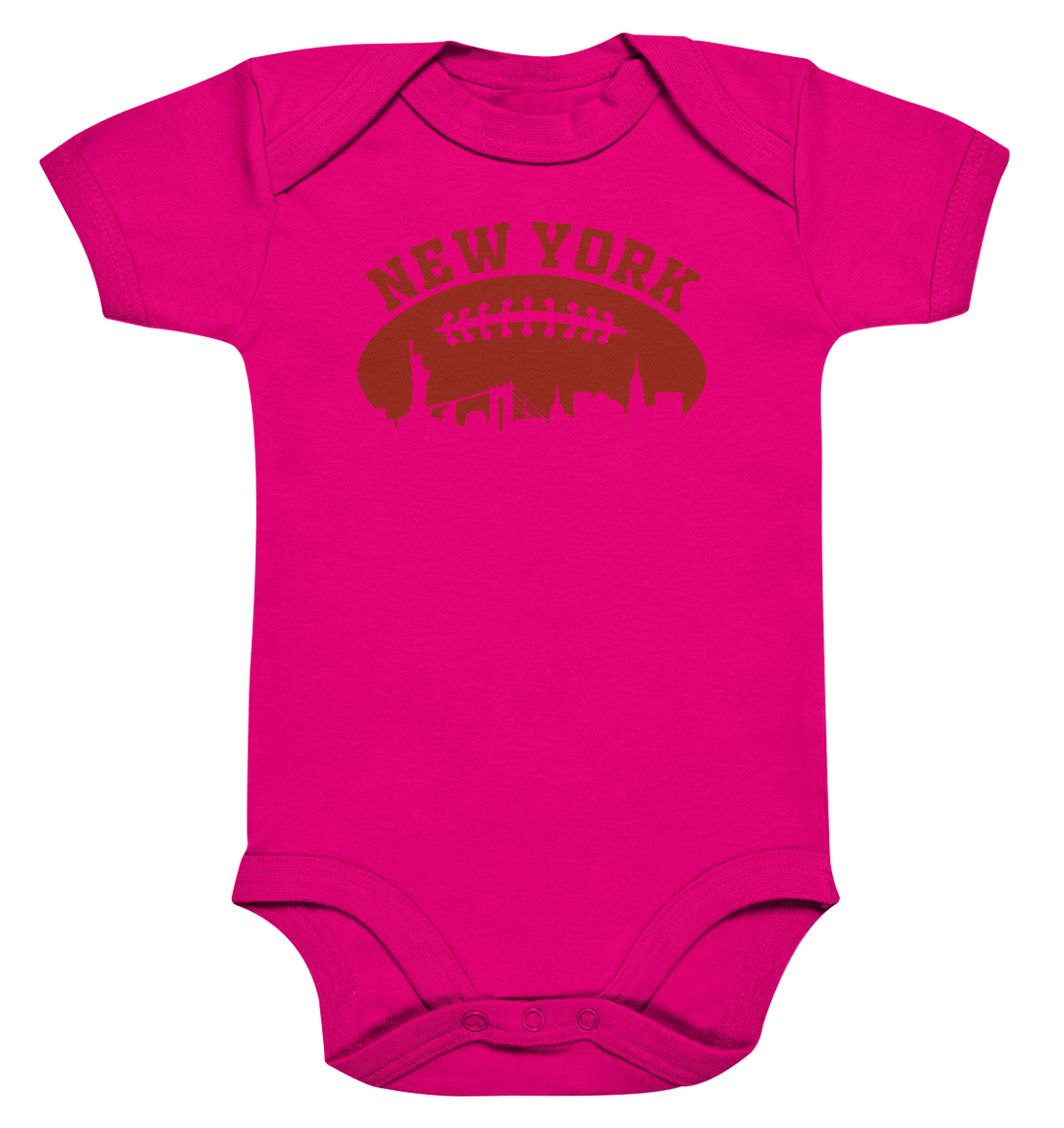 New York Football Silhoutte  - Organic Baby Bodysuite