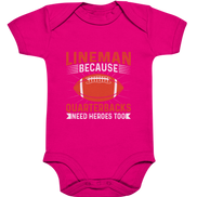 Lineman Quarterback Heroes - Organic Baby Bodysuite
