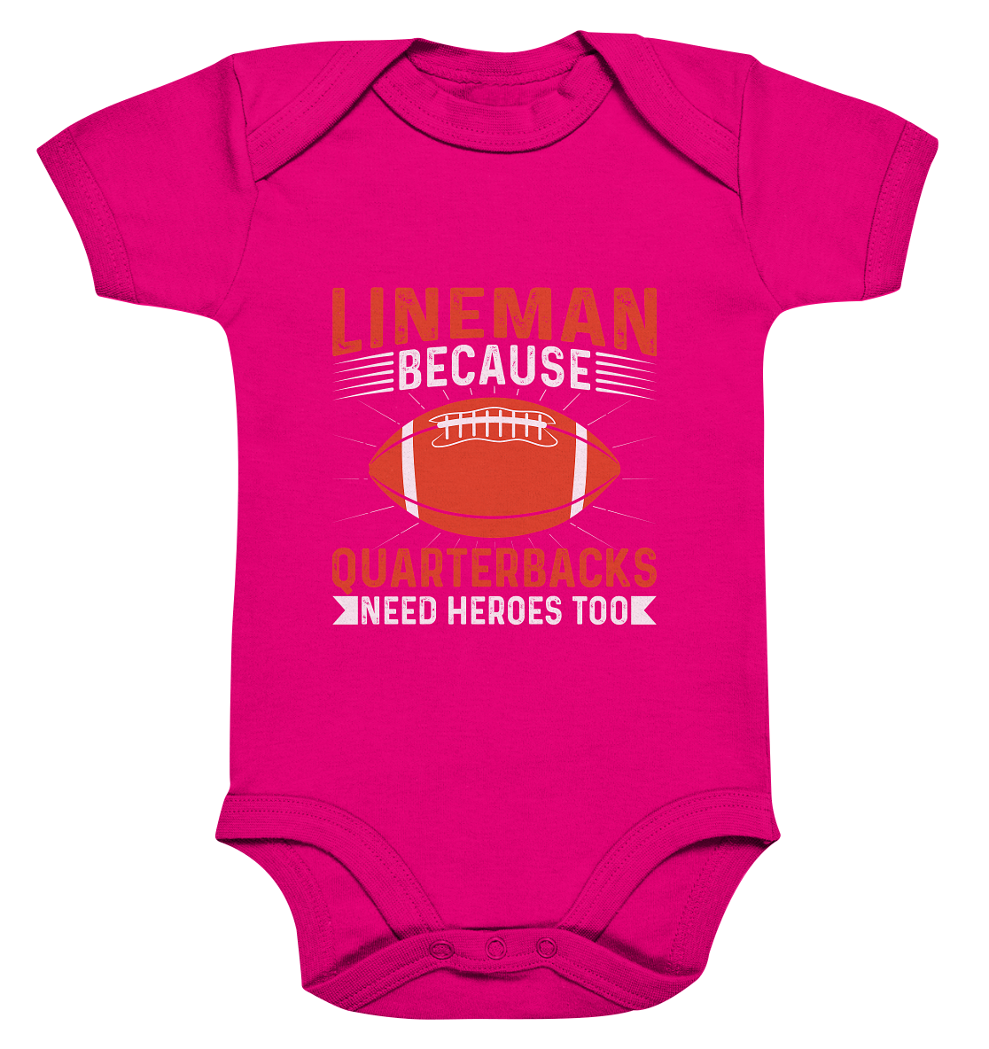 Lineman Quarterback Heroes - Organic Baby Bodysuite