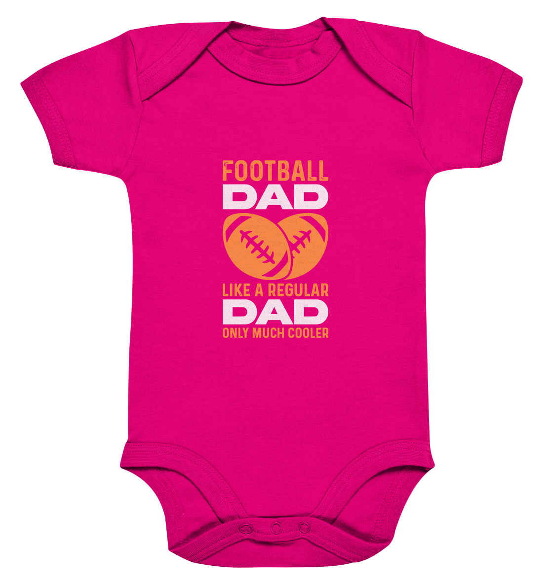 Football Dad Much Cooler - Organic Baby Bodysuite