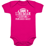 Lineman Serving Pancakes - Organic Baby Bodysuite
