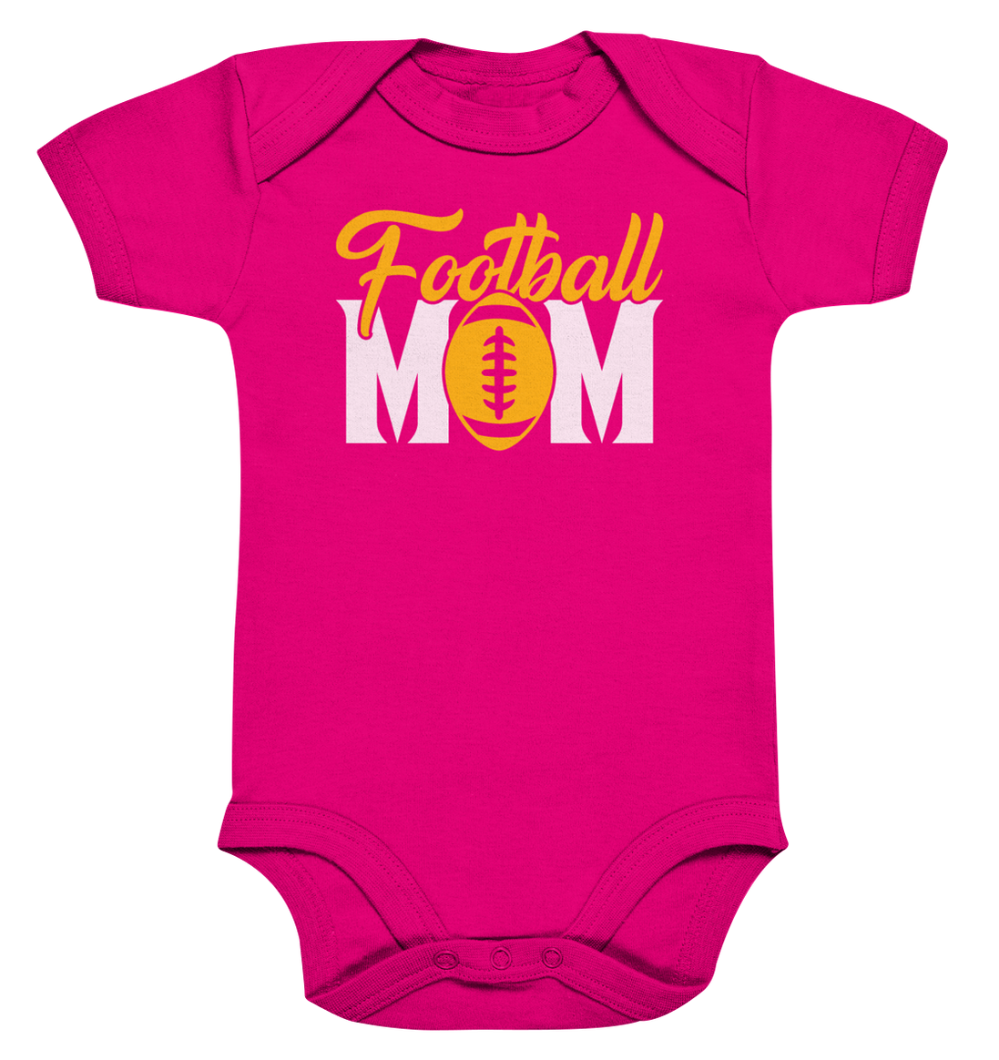 Football MOM - Organic Baby Bodysuit