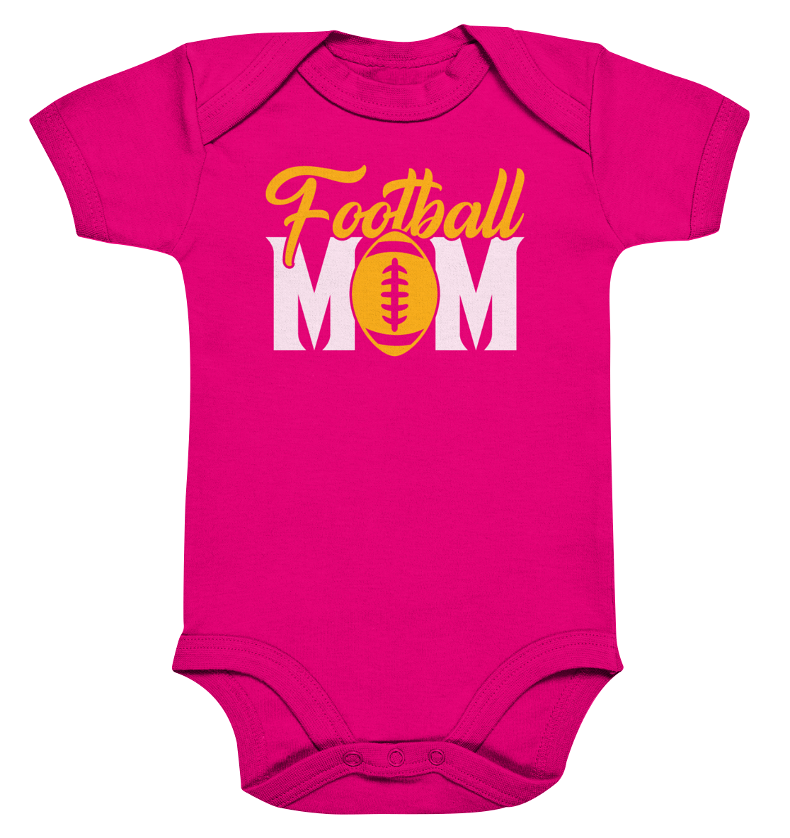 Football MOM - Organic Baby Bodysuit