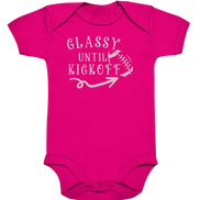 Glassy until Kick Off  - Organic Baby Bodysuite