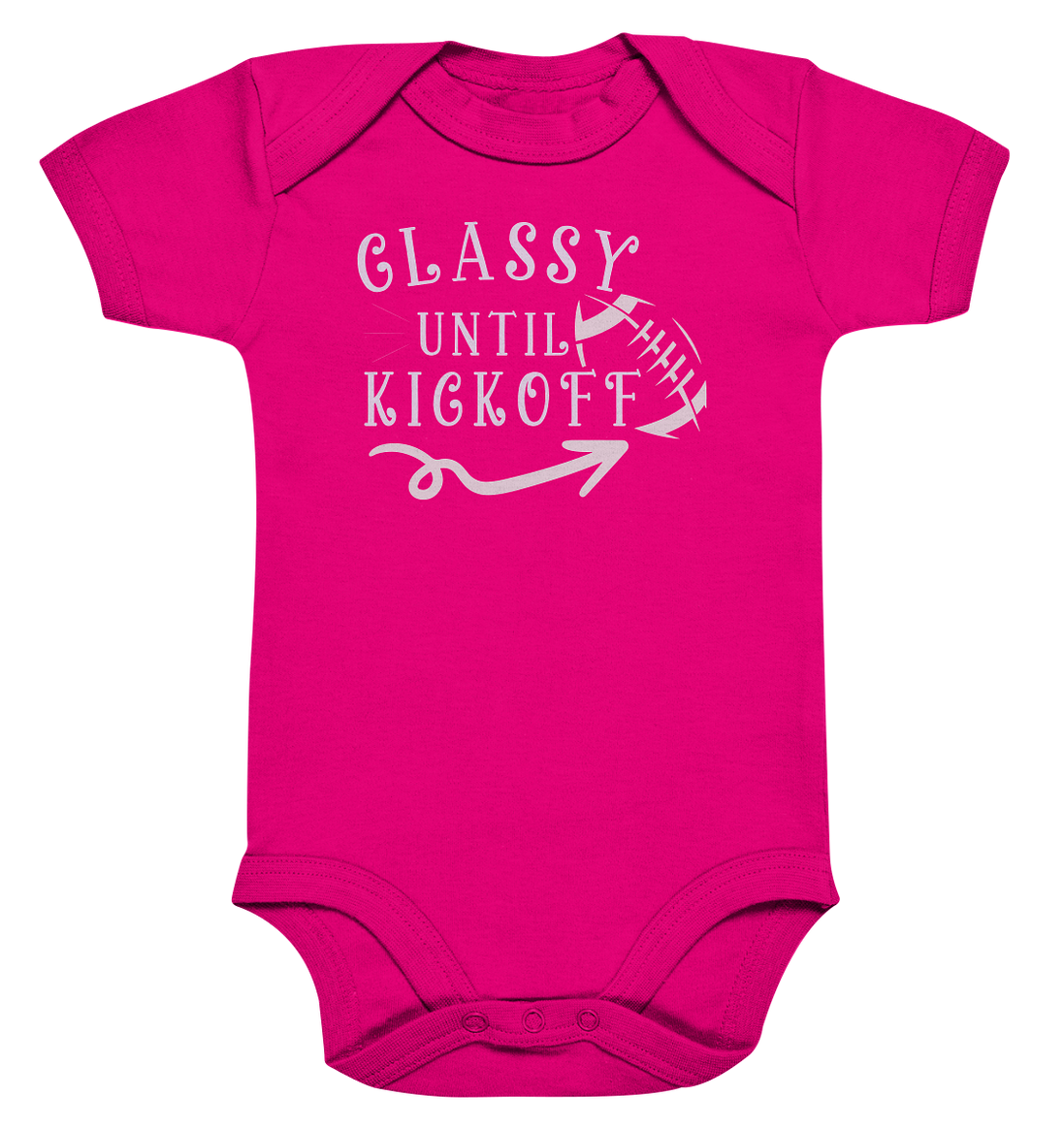 Glassy until Kick Off  - Organic Baby Bodysuite