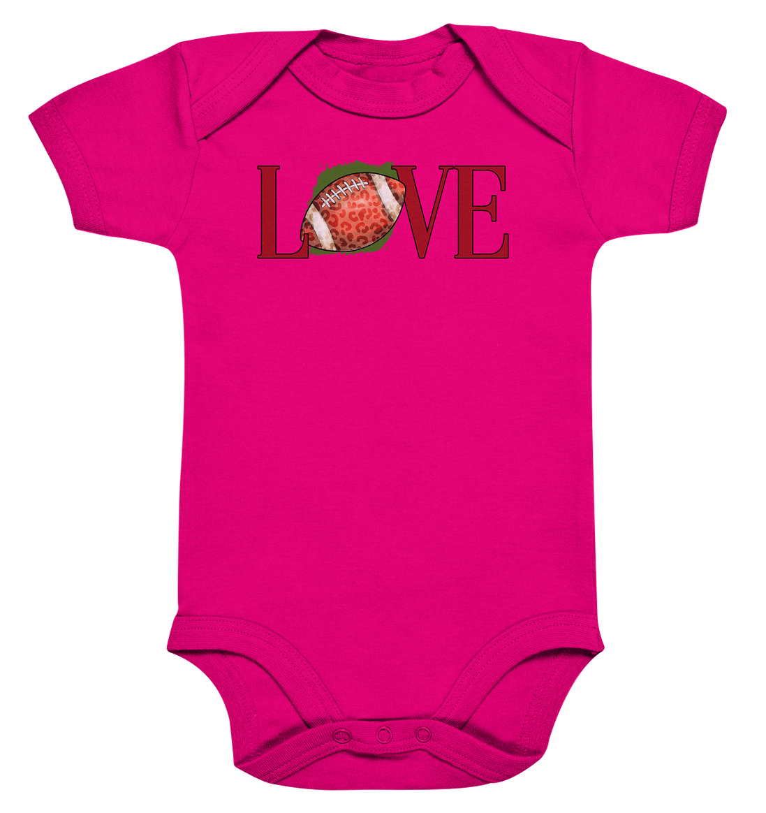 Football Love - Organic Baby Bodysuite