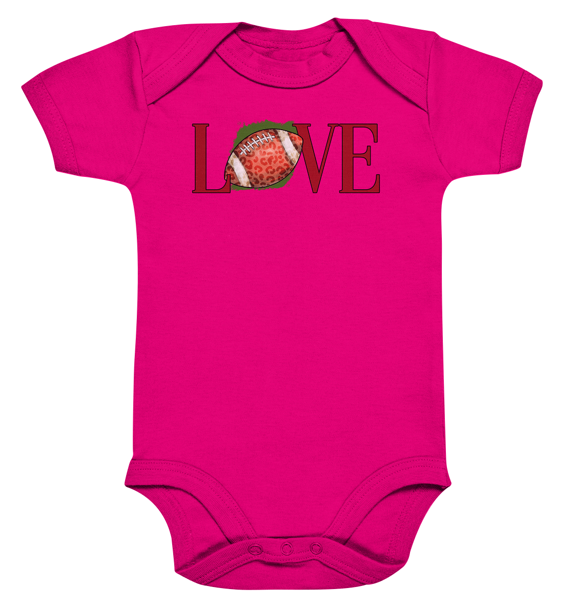 Football Love - Organic Baby Bodysuite