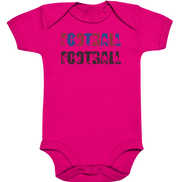 Football Silhouette - Organic Baby Bodysuite