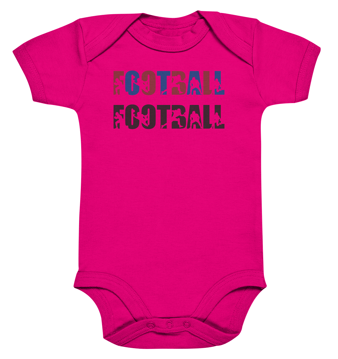 Football Silhouette - Organic Baby Bodysuite