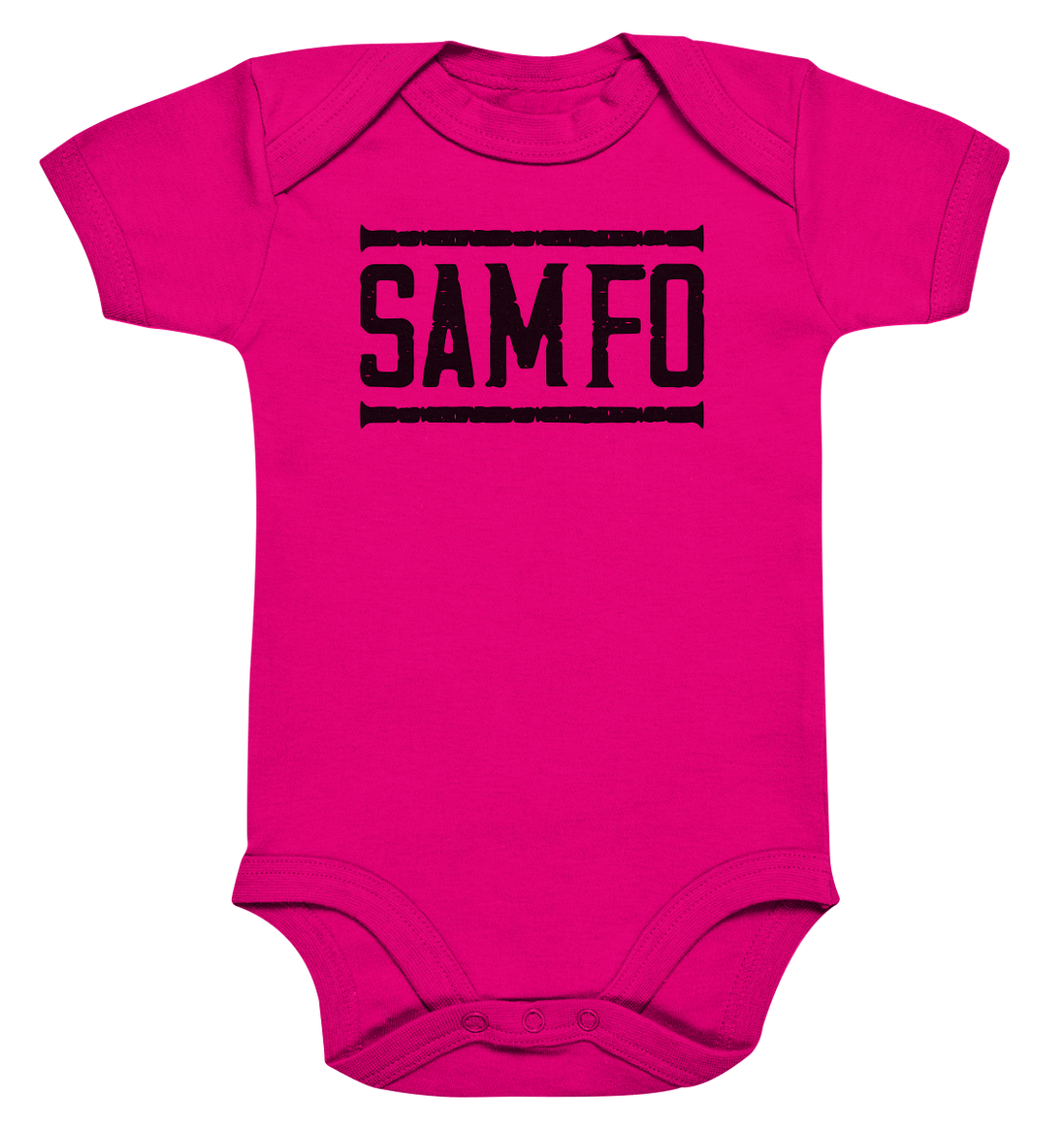 SAMFO black - Organic Baby Bodysuite