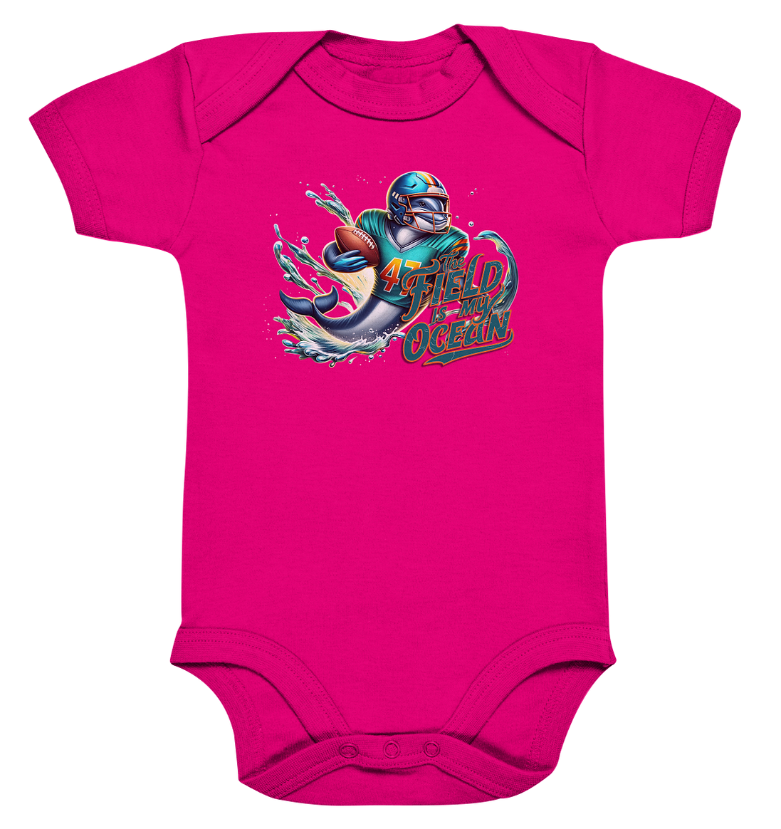 Dolphin - Organic Baby Bodysuit