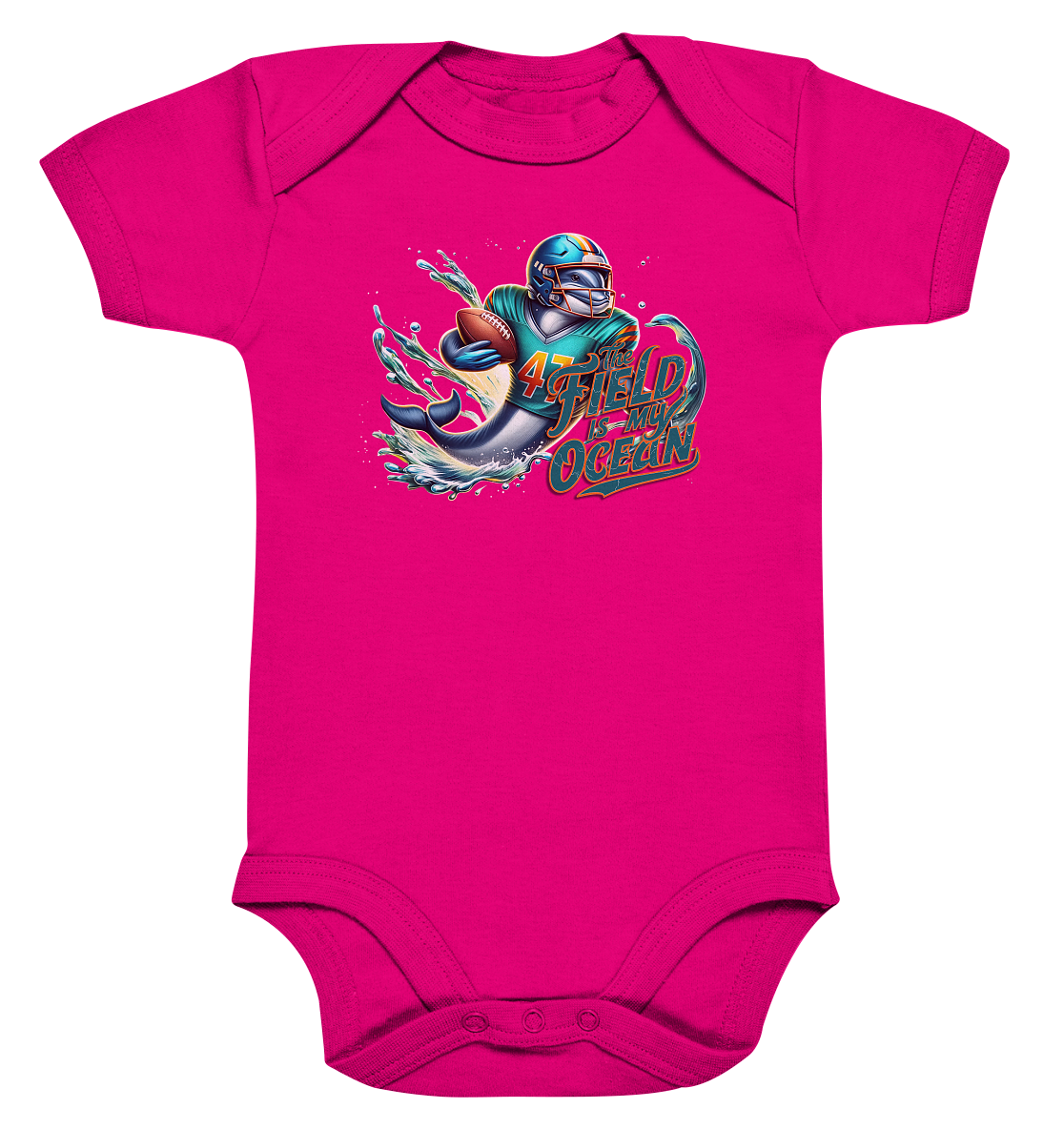 Dolphin - Organic Baby Bodysuit