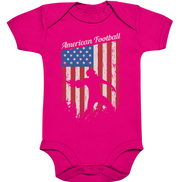 American Football Banner - Organic Baby Bodysuite