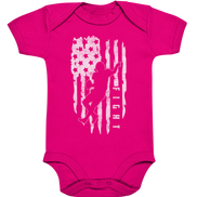 USA Flag Fight - Organic Baby Bodysuite