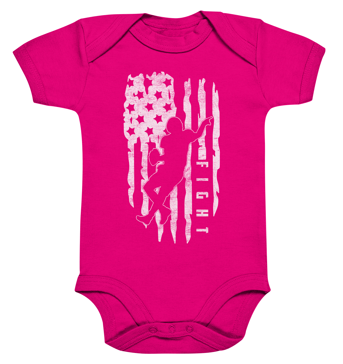 USA Flag Fight - Organic Baby Bodysuite