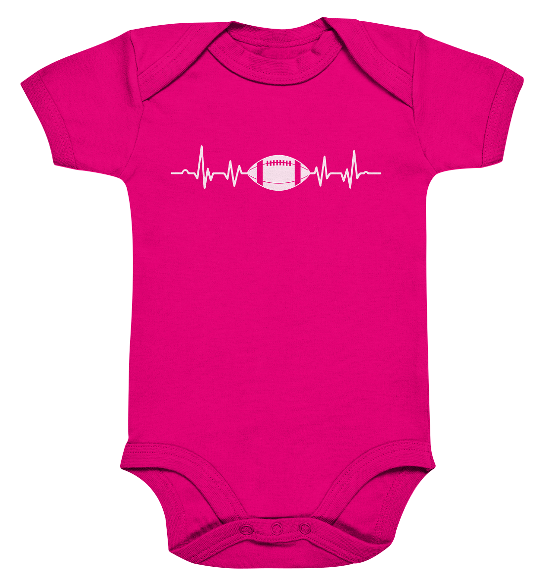 Football Heartbeat - Organic Baby Bodysuite