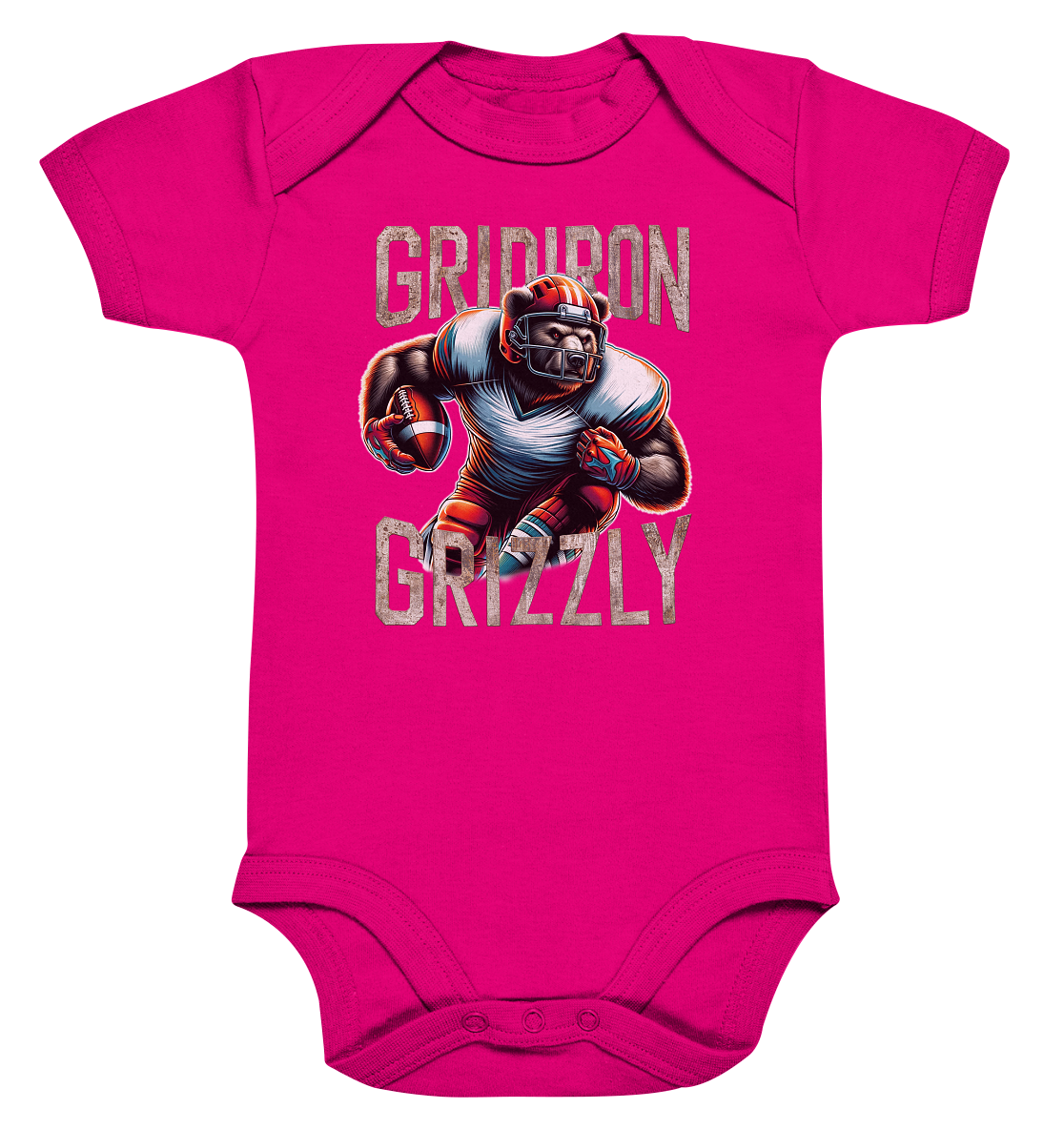 Gridiron Grizzly - Organic Baby Bodysuite