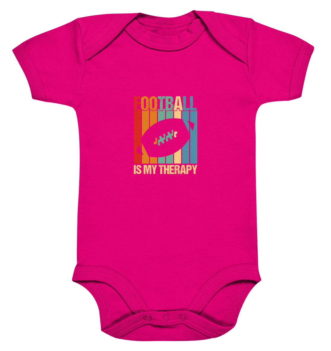 Football is my Therapy - Organic Baby Bodysuite