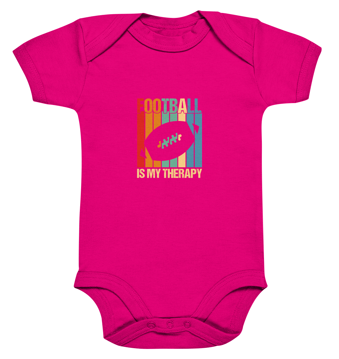 Football is my Therapy - Organic Baby Bodysuite