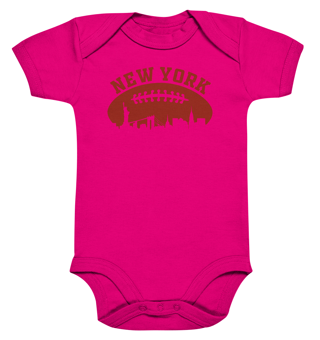 New York Football Silhoutte  - Organic Baby Bodysuite