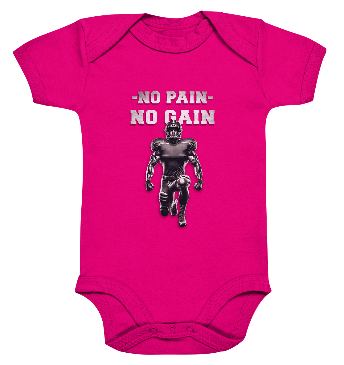 No Pain No Gain Metal  - Organic Baby Bodysuite