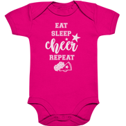 Eat Sleep Cheer - Organic Baby Bodysuit