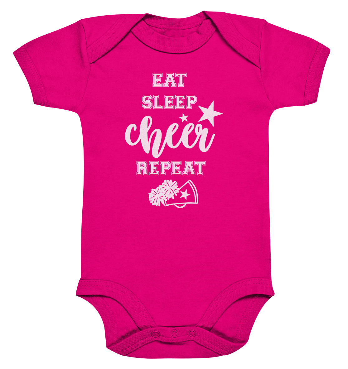Eat Sleep Cheer - Organic Baby Bodysuit