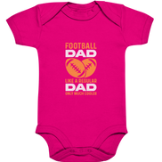 Football Dad Much Cooler - Organic Baby Bodysuite