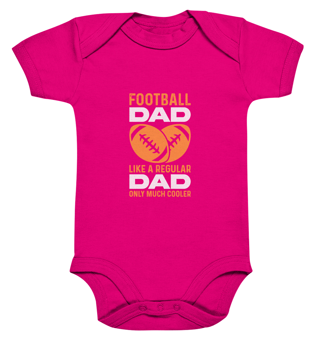 Football Dad Much Cooler - Organic Baby Bodysuite