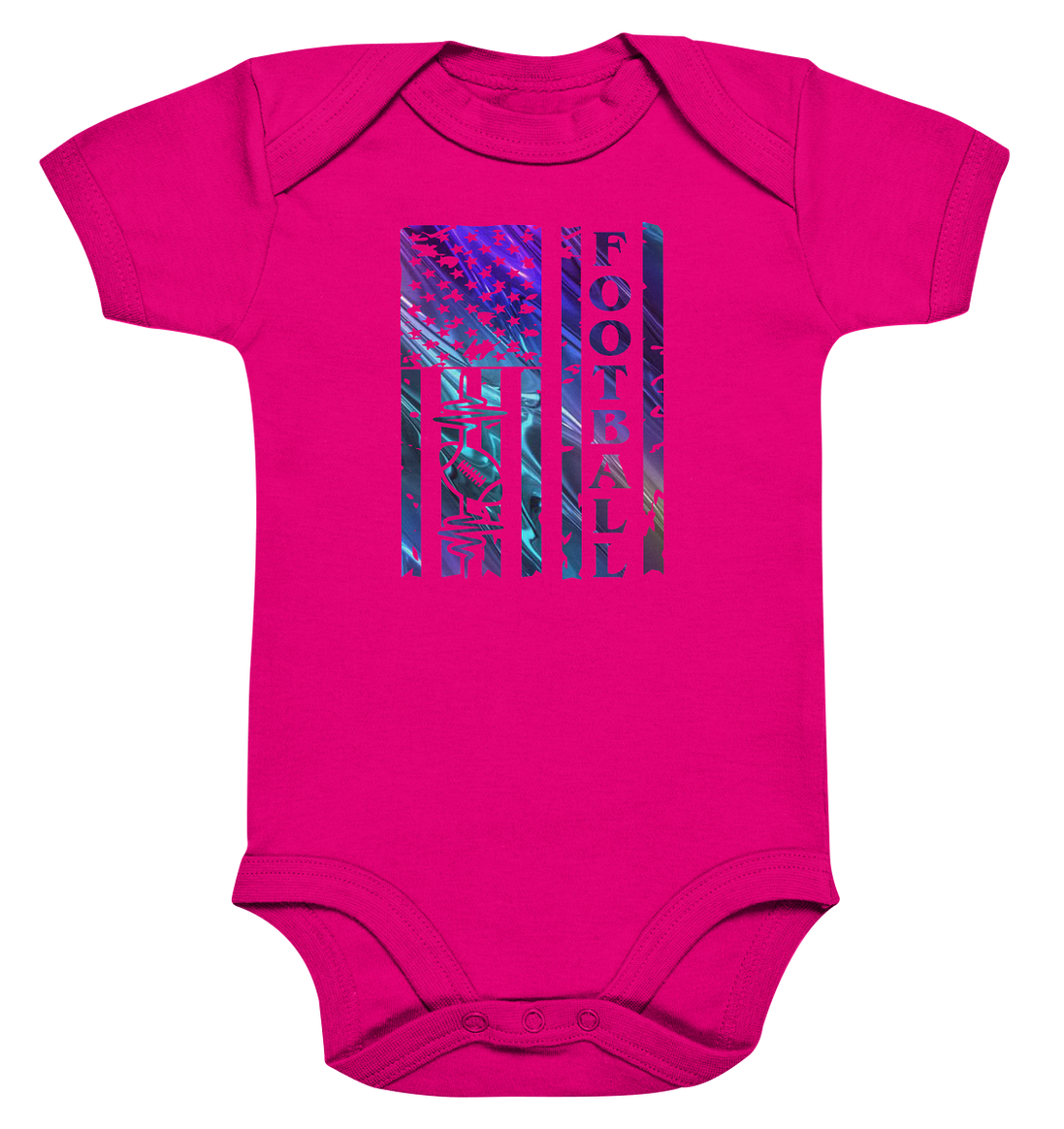 USA Football Flag  - Organic Baby Bodysuite