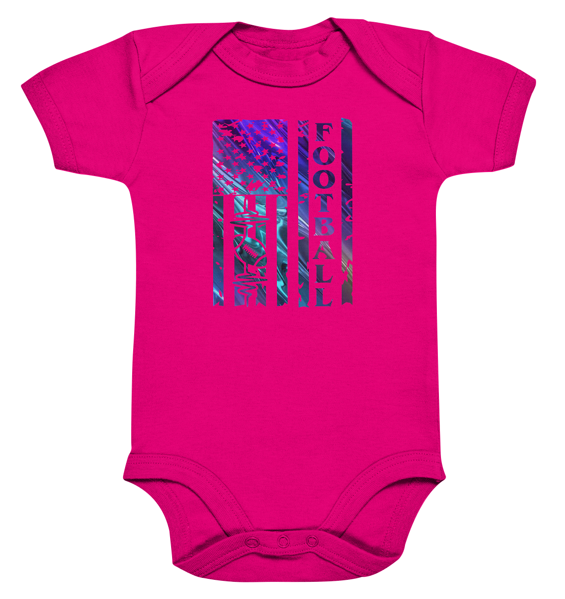 USA Football Flag  - Organic Baby Bodysuite