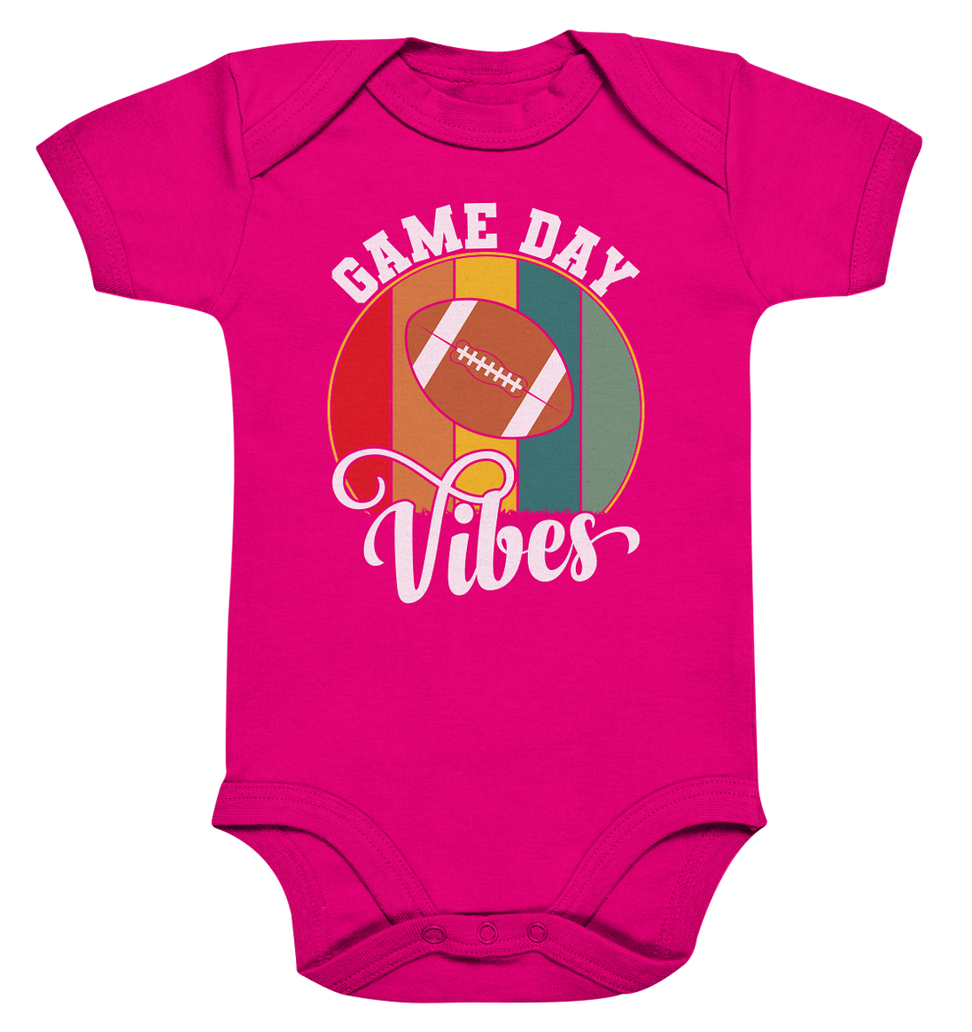 Game Day Vibes White - Organic Baby Bodysuite