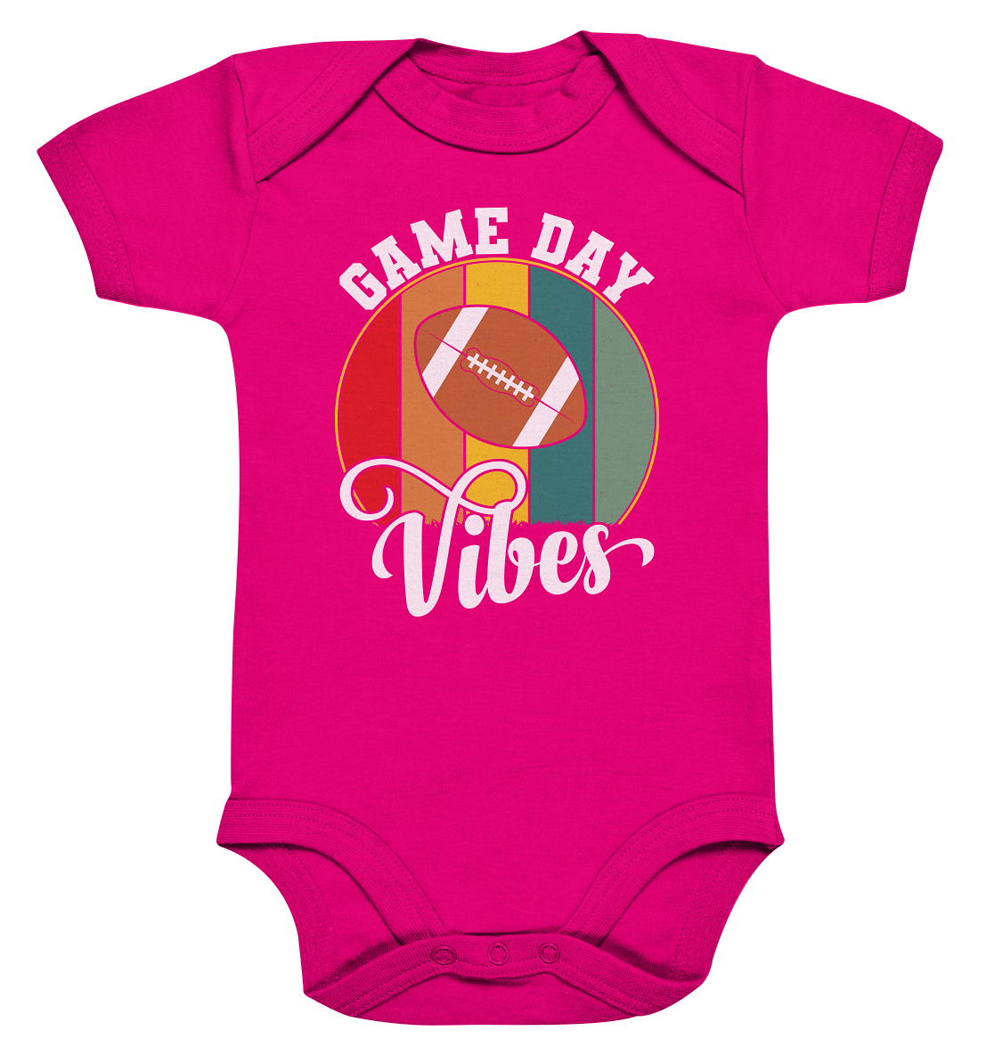 Game Day Vibes White - Organic Baby Bodysuite