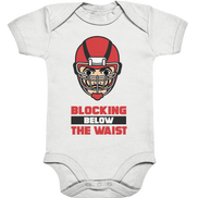 Blocking Below The Waist  - Organic Baby Bodysuite